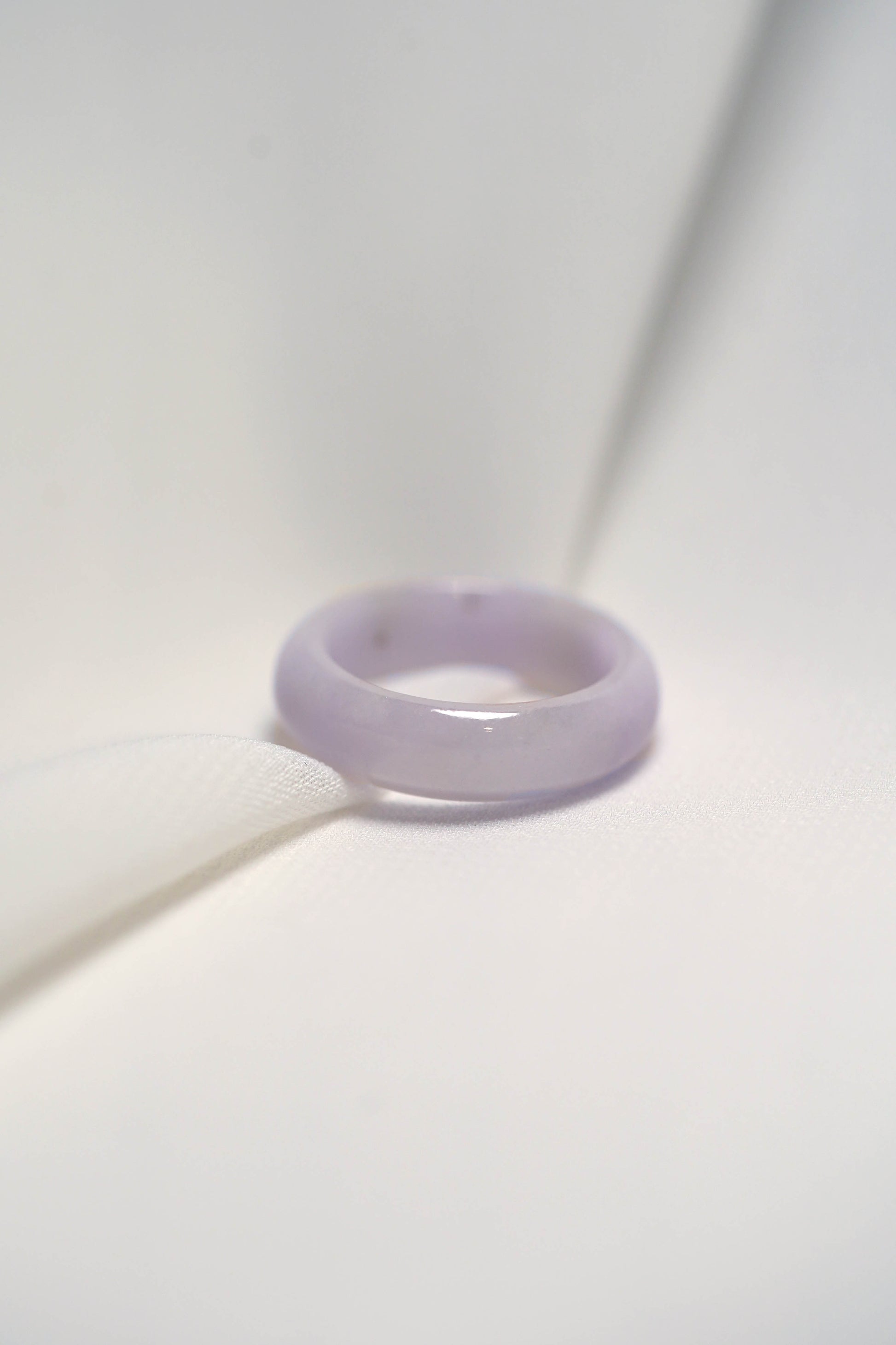 Pale Purple Jadeite Ring