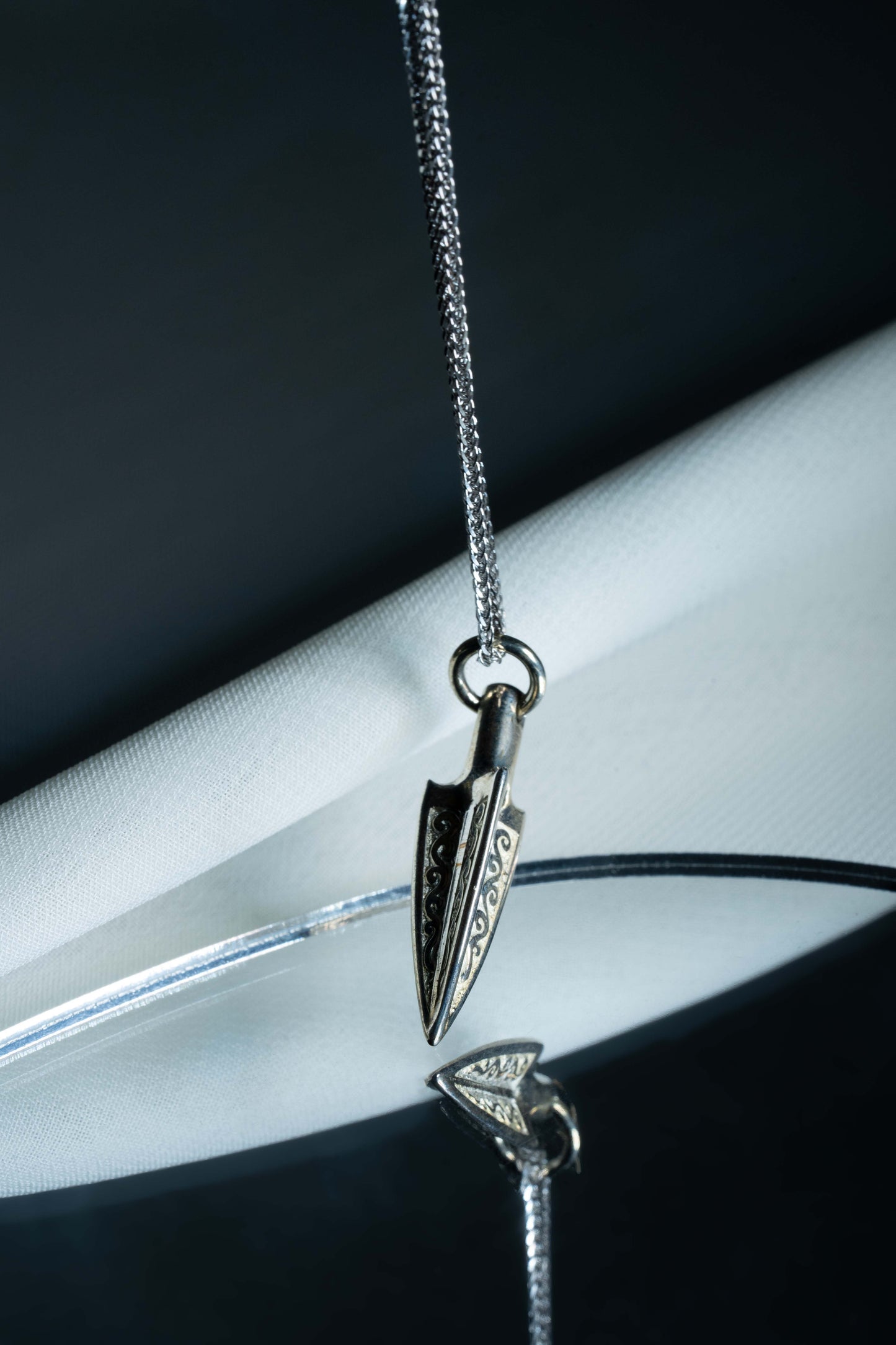 Potenza Pendant with Engraving - Silver - Style 1