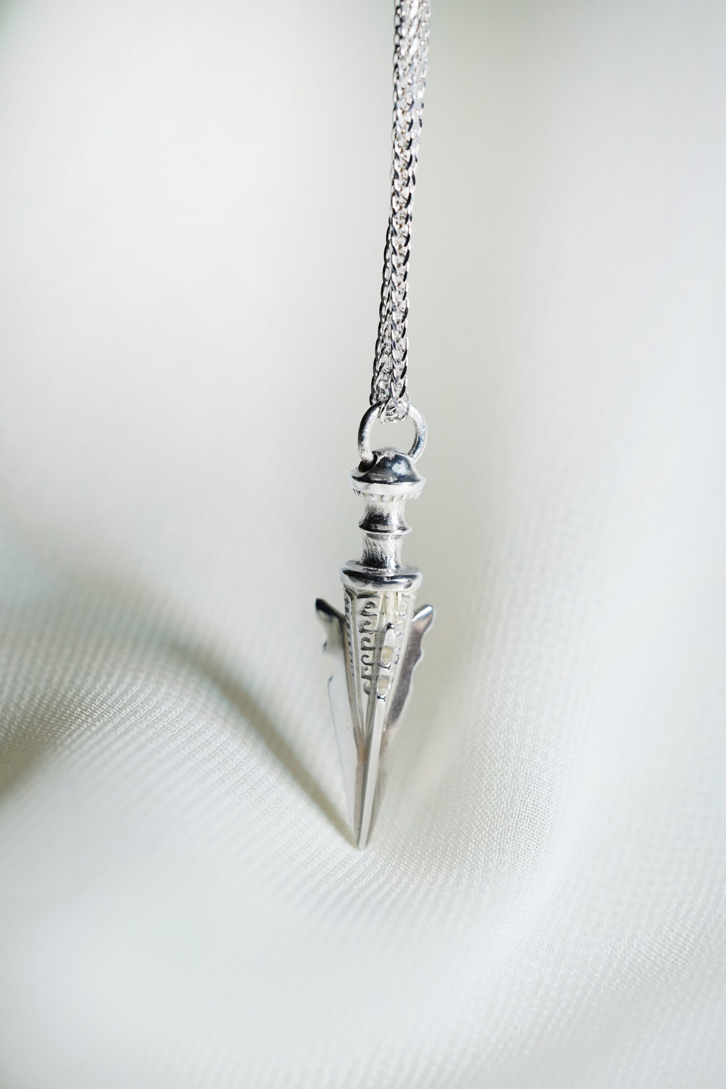 Potenza Pendant with Engraving - Silver - Style 2