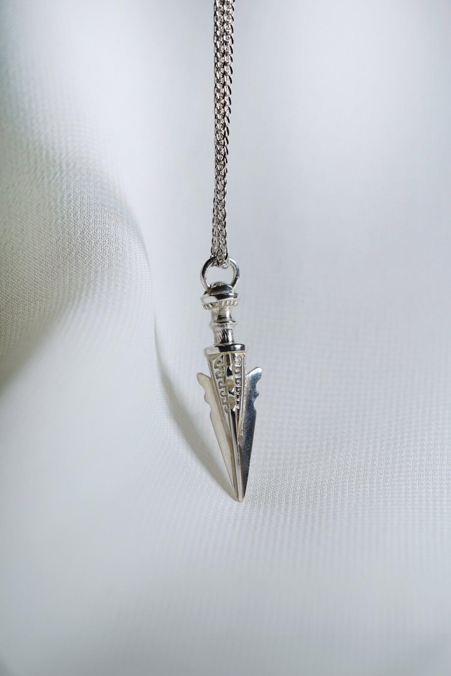 Potenza Pendant with Engraving - Silver - Style 2