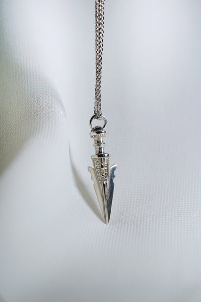 Potenza Pendant with Engraving - Silver - Style 2