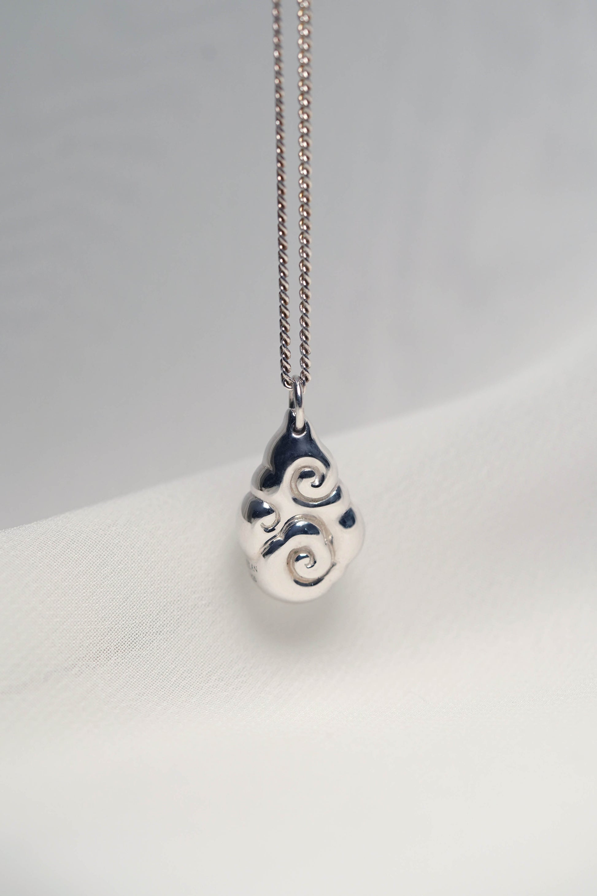 925 Silver Cloud Pendant hung on a Sterling Silver Chain