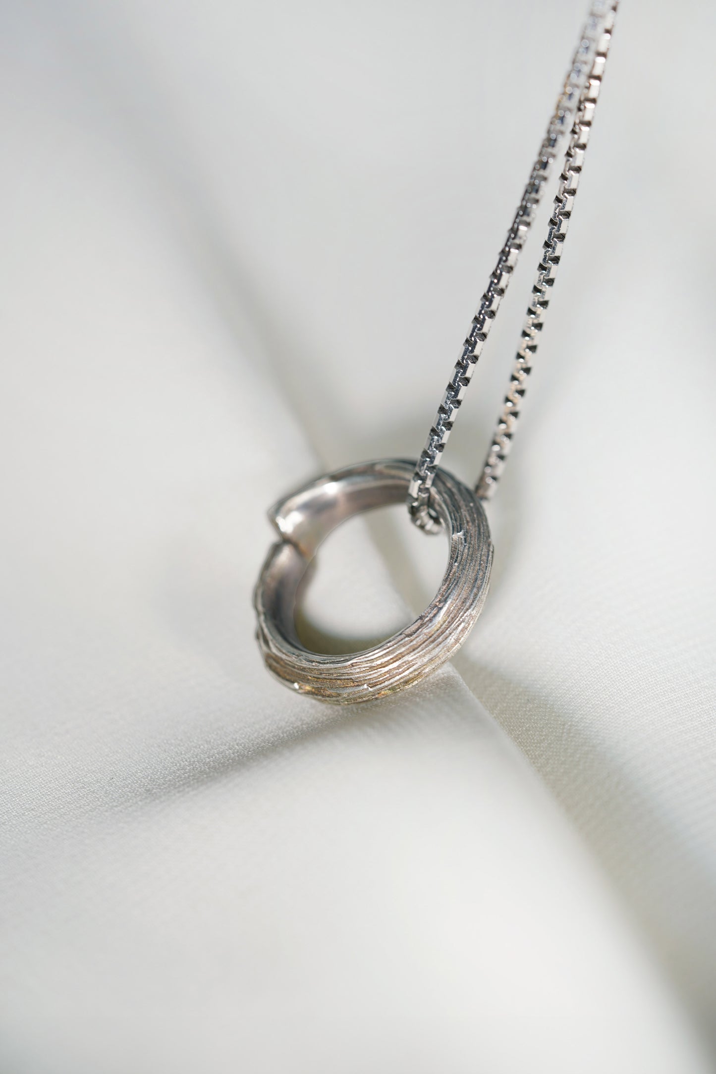 Enso Pendant - Silver - Style 2