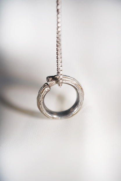 Enso Pendant - Silver - Style 2