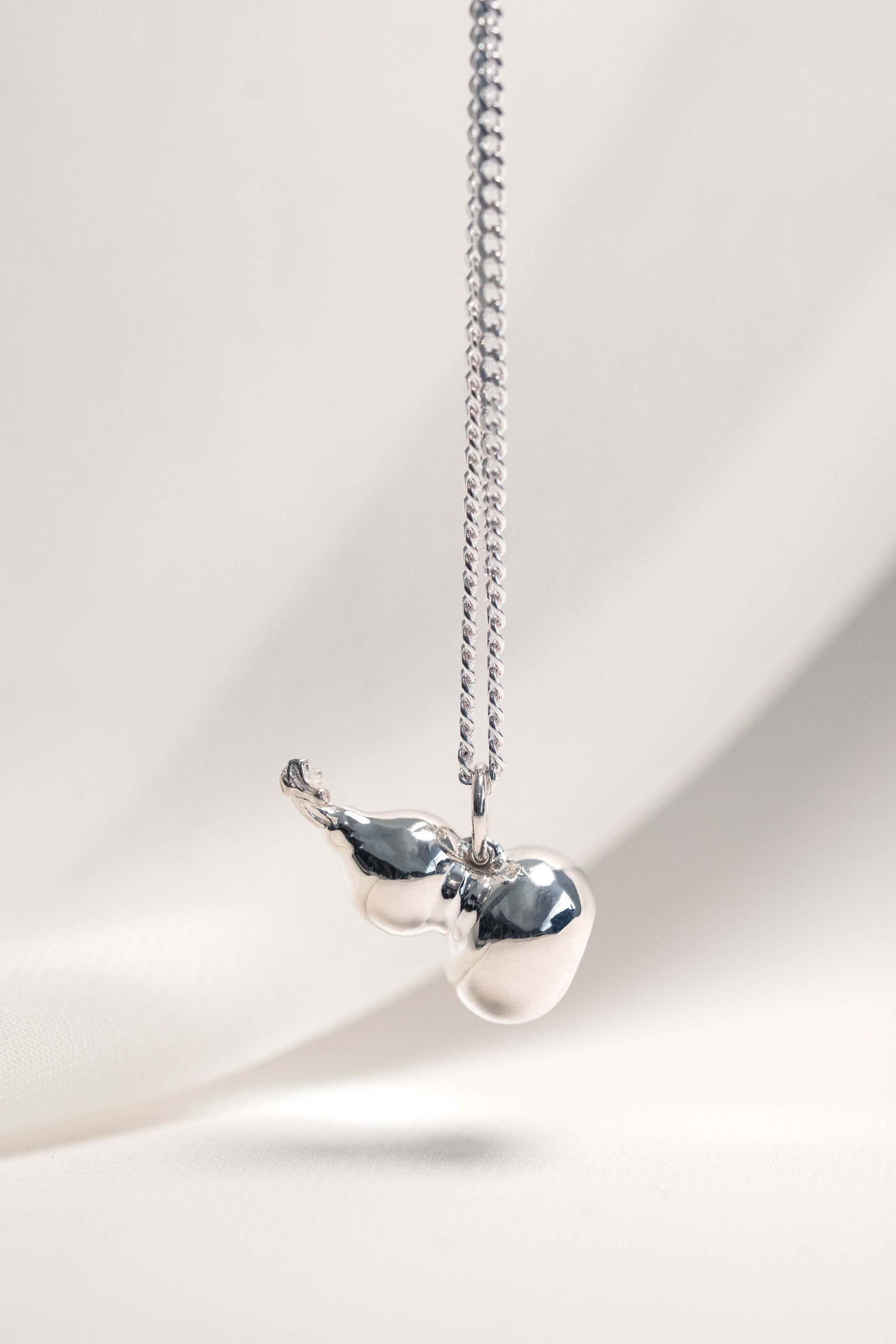 Sterling Silver Wulu Pendant hung on a 925 Silver Chain