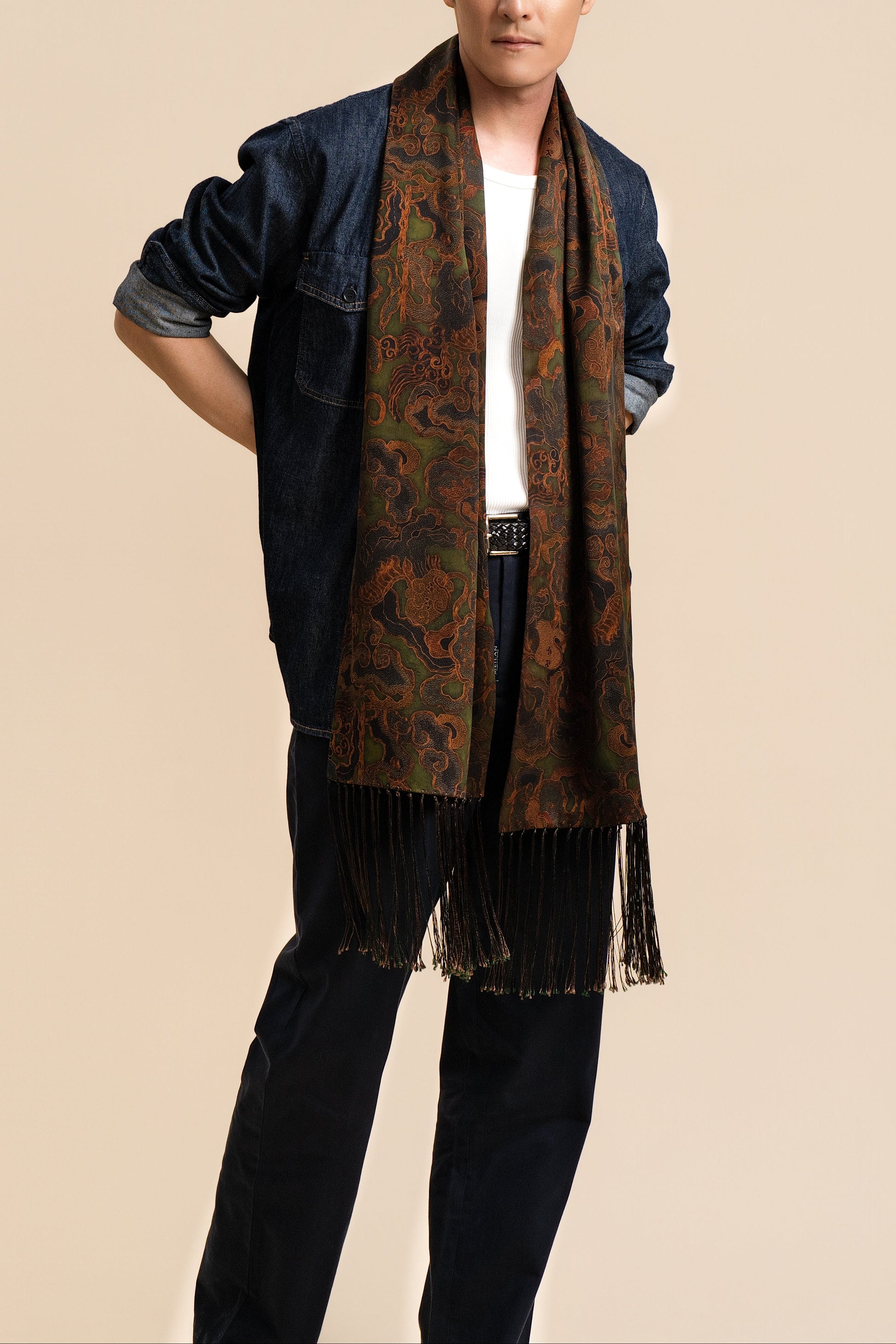 Crown of Thorns Silk Scarf