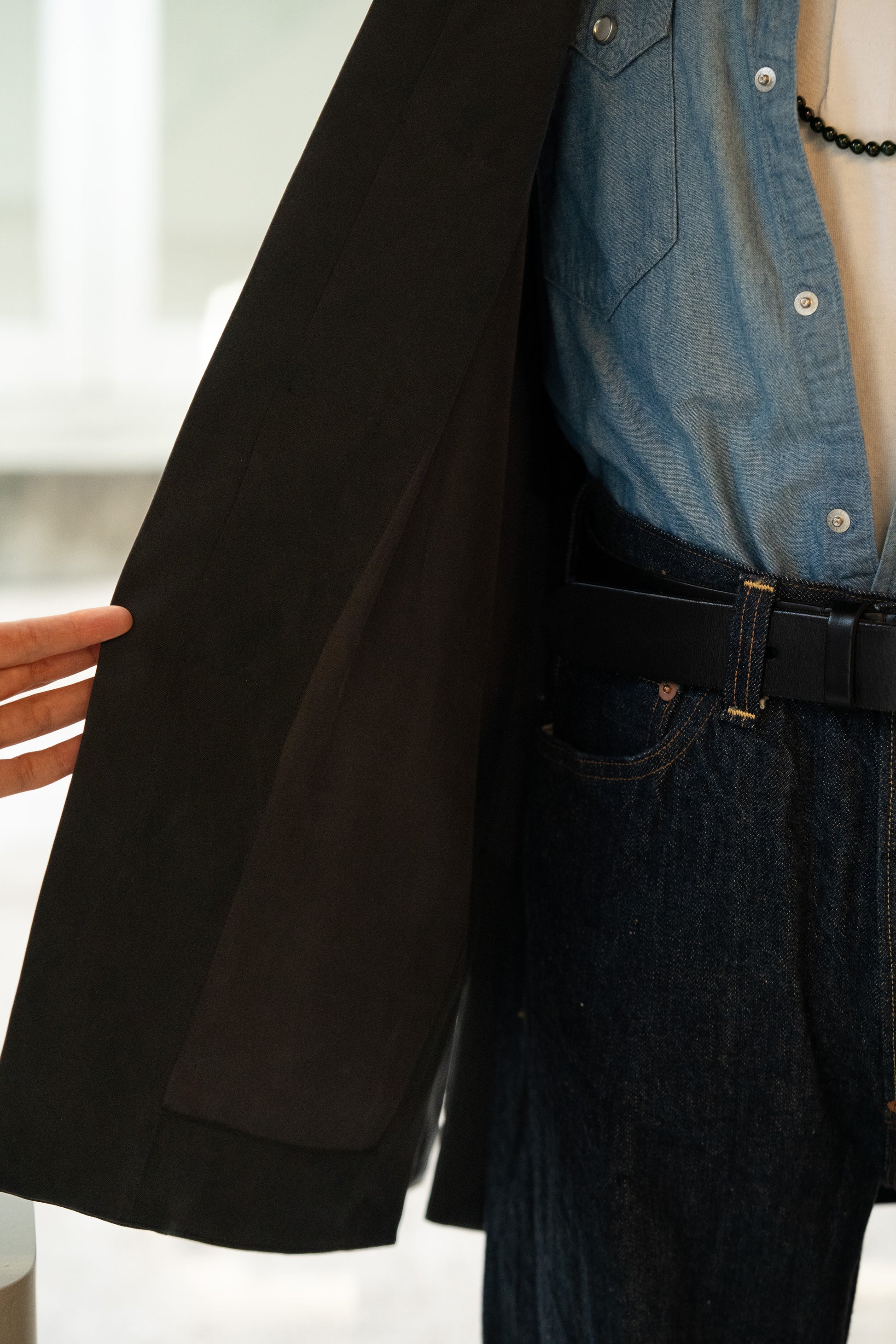 Black Pure Silk Tang Jacket