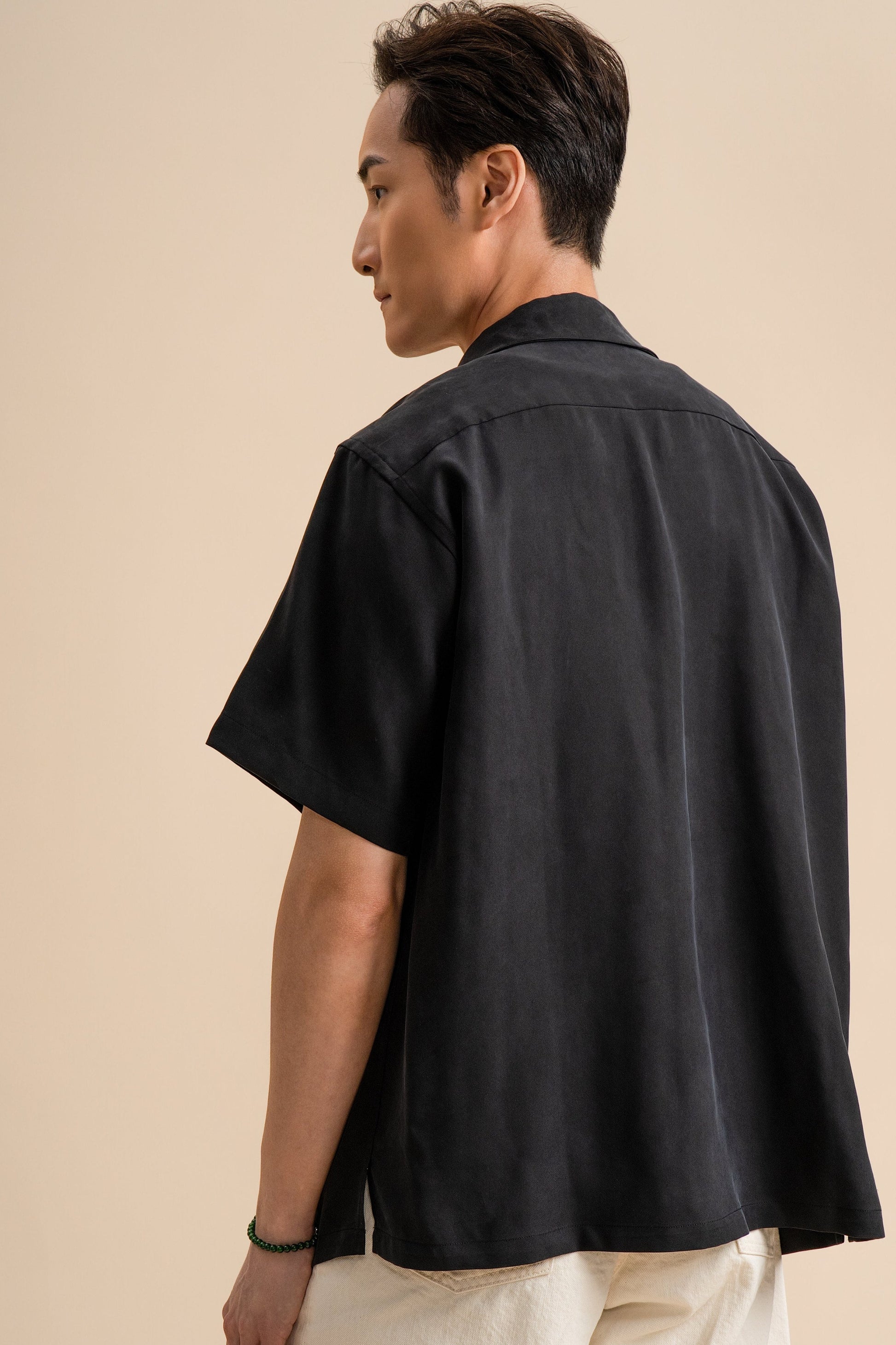 Pure Silk Shirt - Black