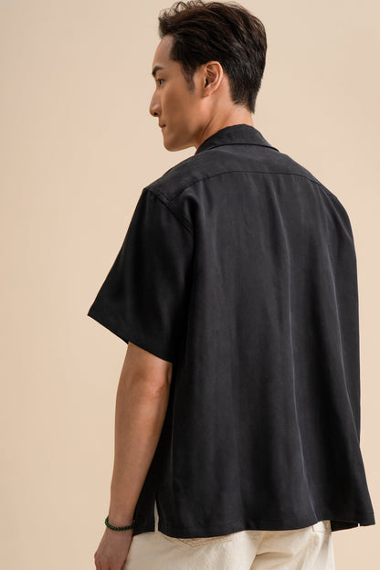 Pure Silk Shirt - Black