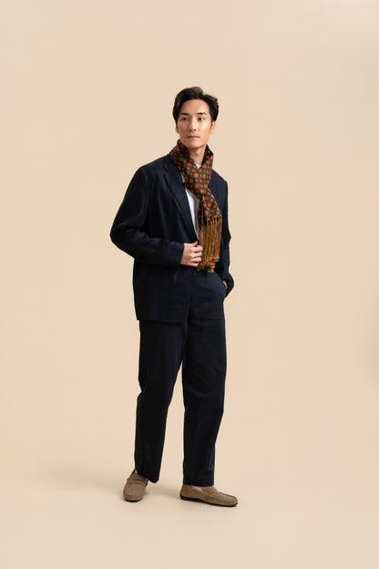 Blossom Silk Jacquard Scarf