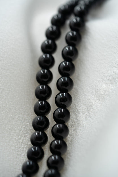 Bead Necklace - Jadeite - Black - #21 - Meilan Jewelry & Arts Ltd