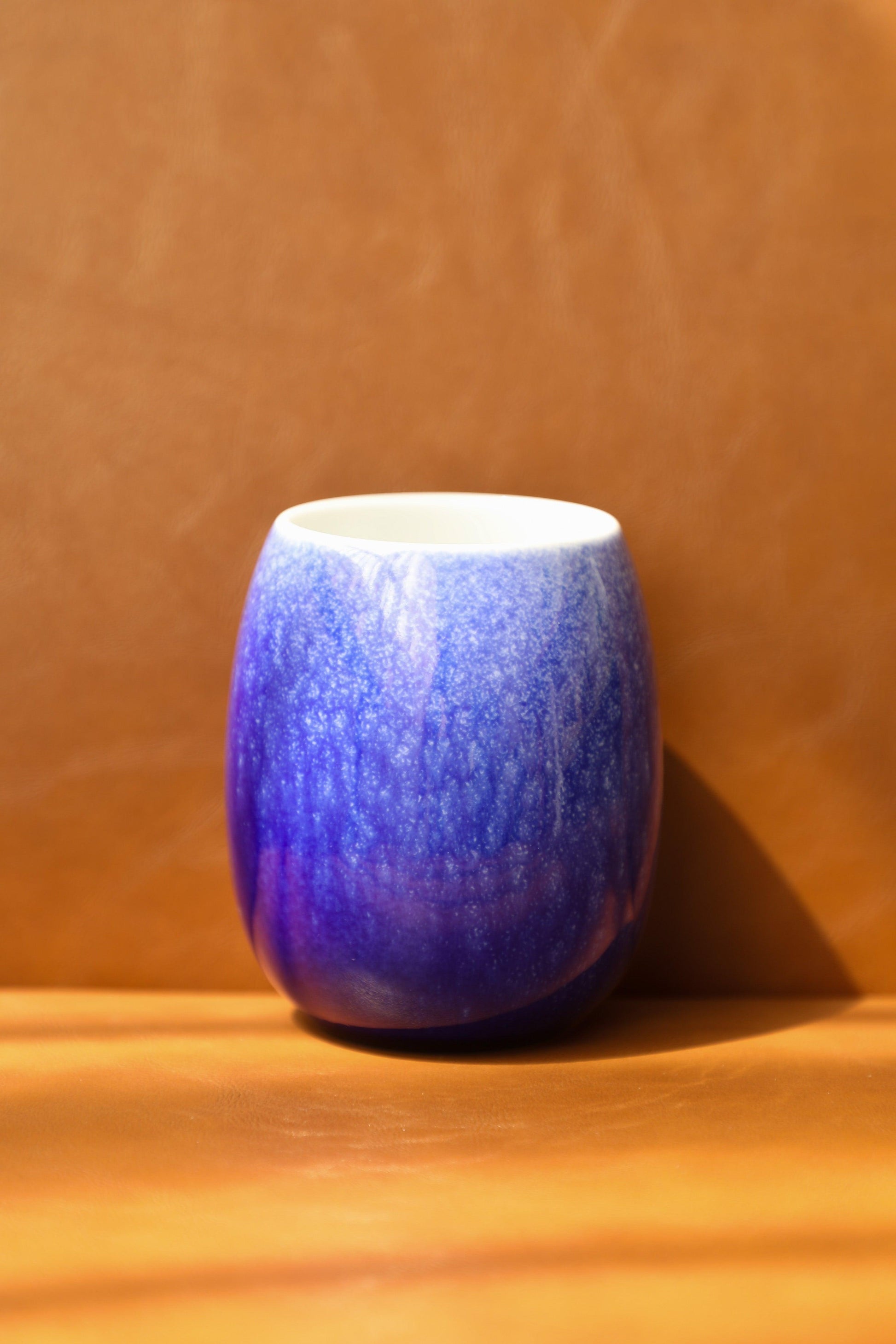 Porcelain Cup - Cobalt - Large - Meilan Jewelry & Arts Ltd