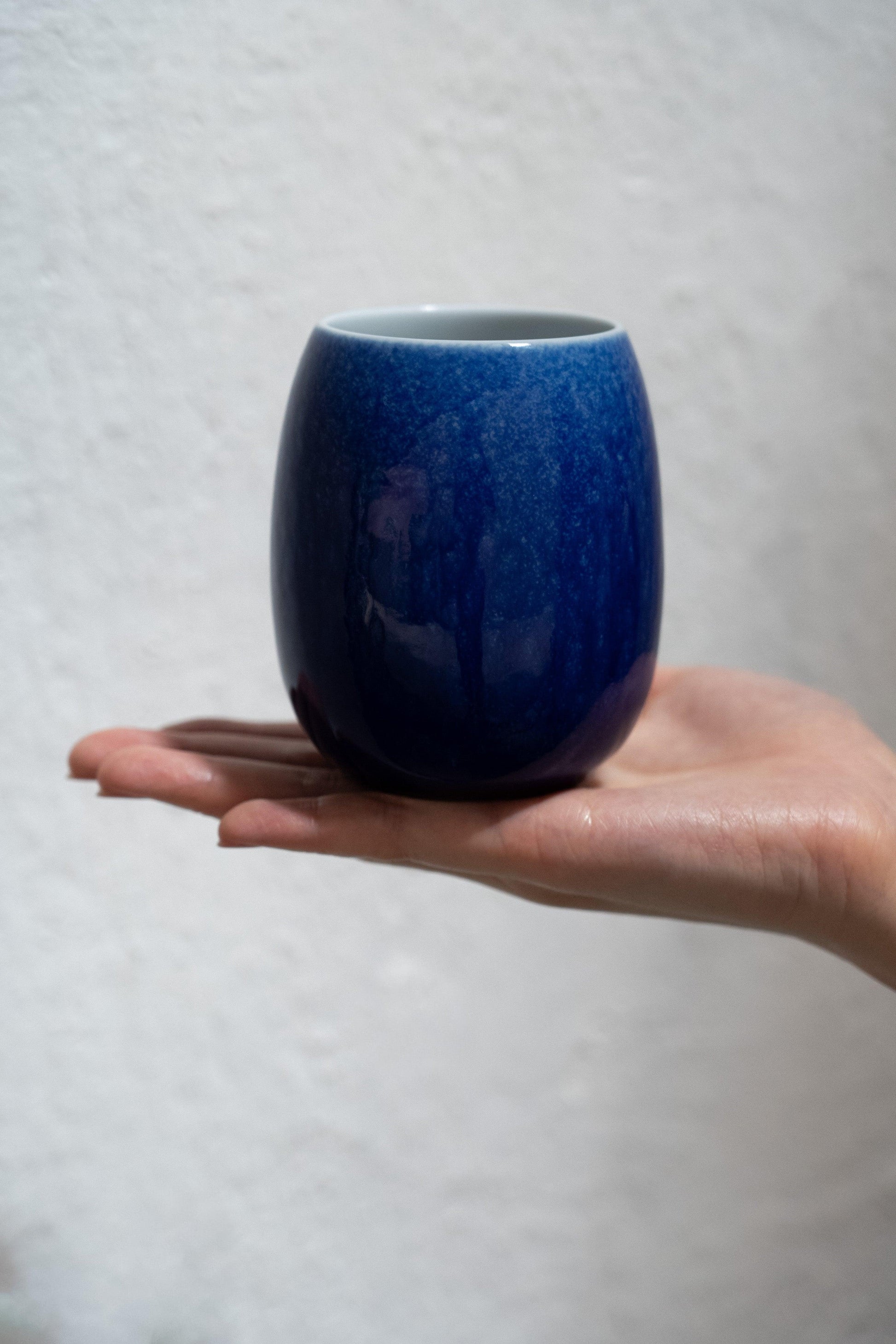 Porcelain Cup - Cobalt - Small - Meilan Jewelry & Arts Ltd