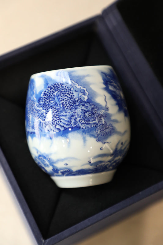 Porcelain Cup - Dragon - 02 - Meilan Jewelry & Arts Ltd