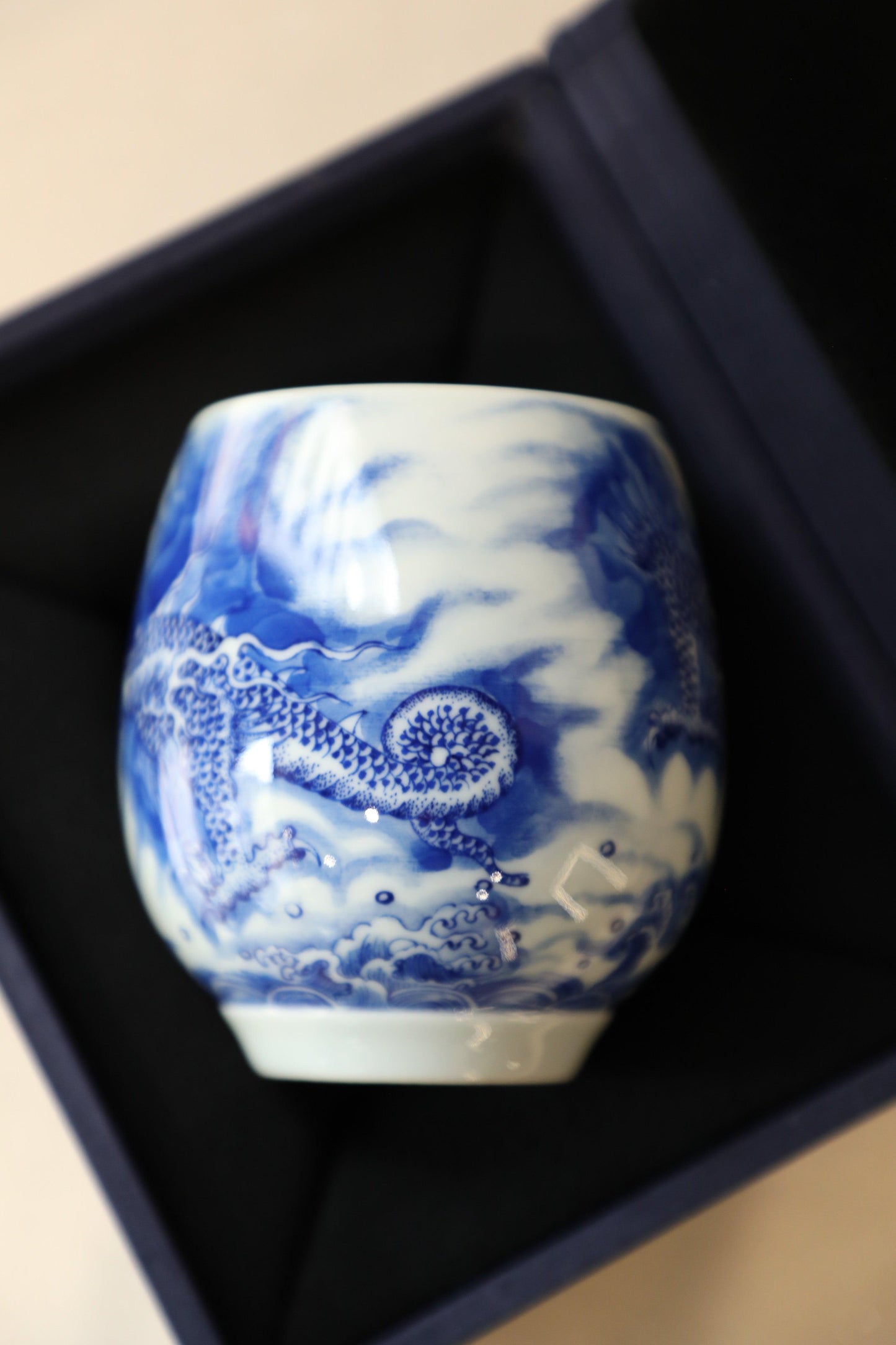 Porcelain Cup - Dragon - 02 - Meilan Jewelry & Arts Ltd