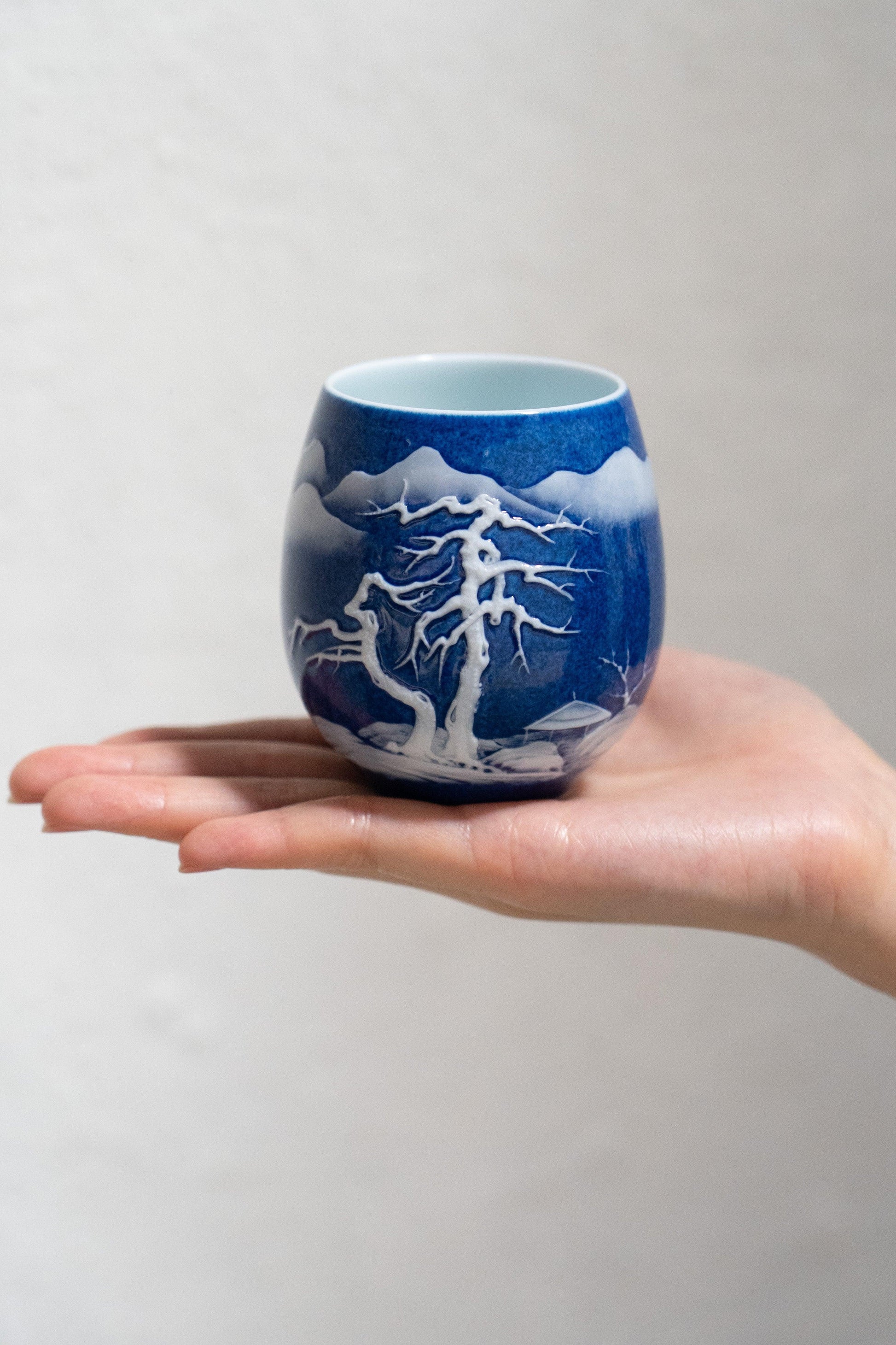 Porcelain Cup - First Snow - Meilan Jewelry & Arts Ltd