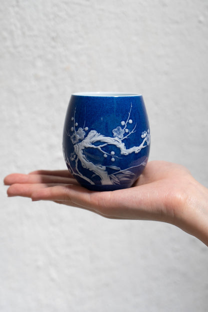 Porcelain Cup - Plum Blossom - Meilan Jewelry & Arts Ltd