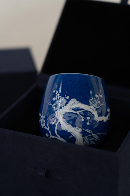 Porcelain Cup - Plum Blossom - Meilan Jewelry & Arts Ltd