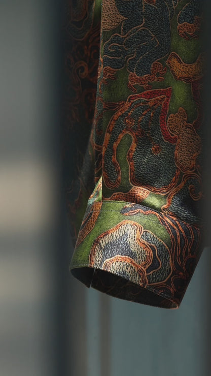 Pure Silk Shirt - Crown of Thorns