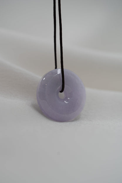 Zen Doughnut - Purple Jadeite - #106 - Meilan Jewelry & Arts Ltd