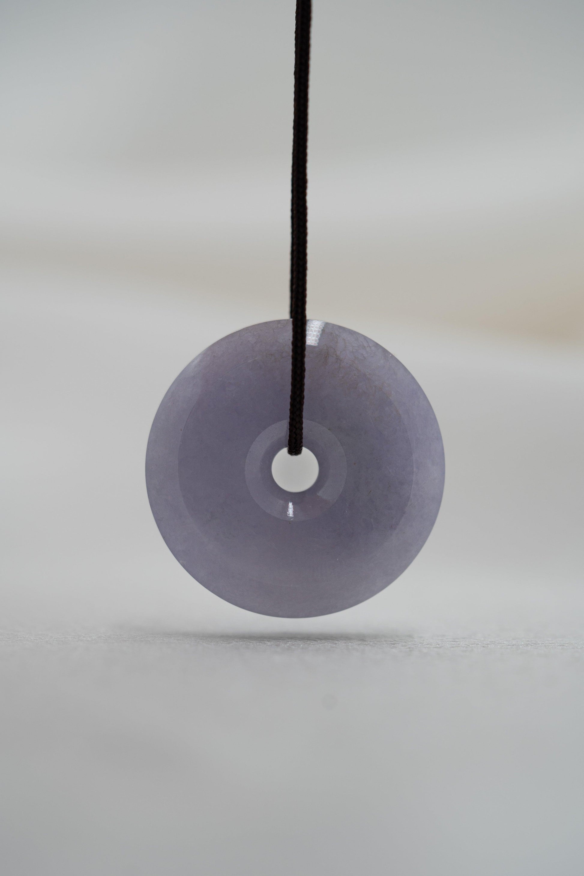 Zen Doughnut - Purple Jadeite - #108 - Meilan Jewelry & Arts Ltd