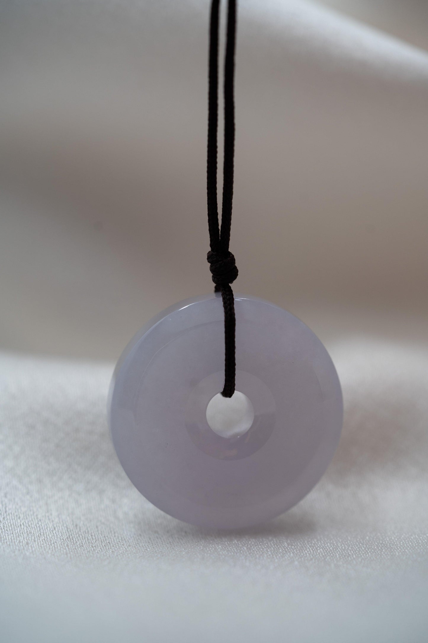 Zen Doughnut - Purple Jadeite - #64 - Meilan Jewelry & Arts Ltd