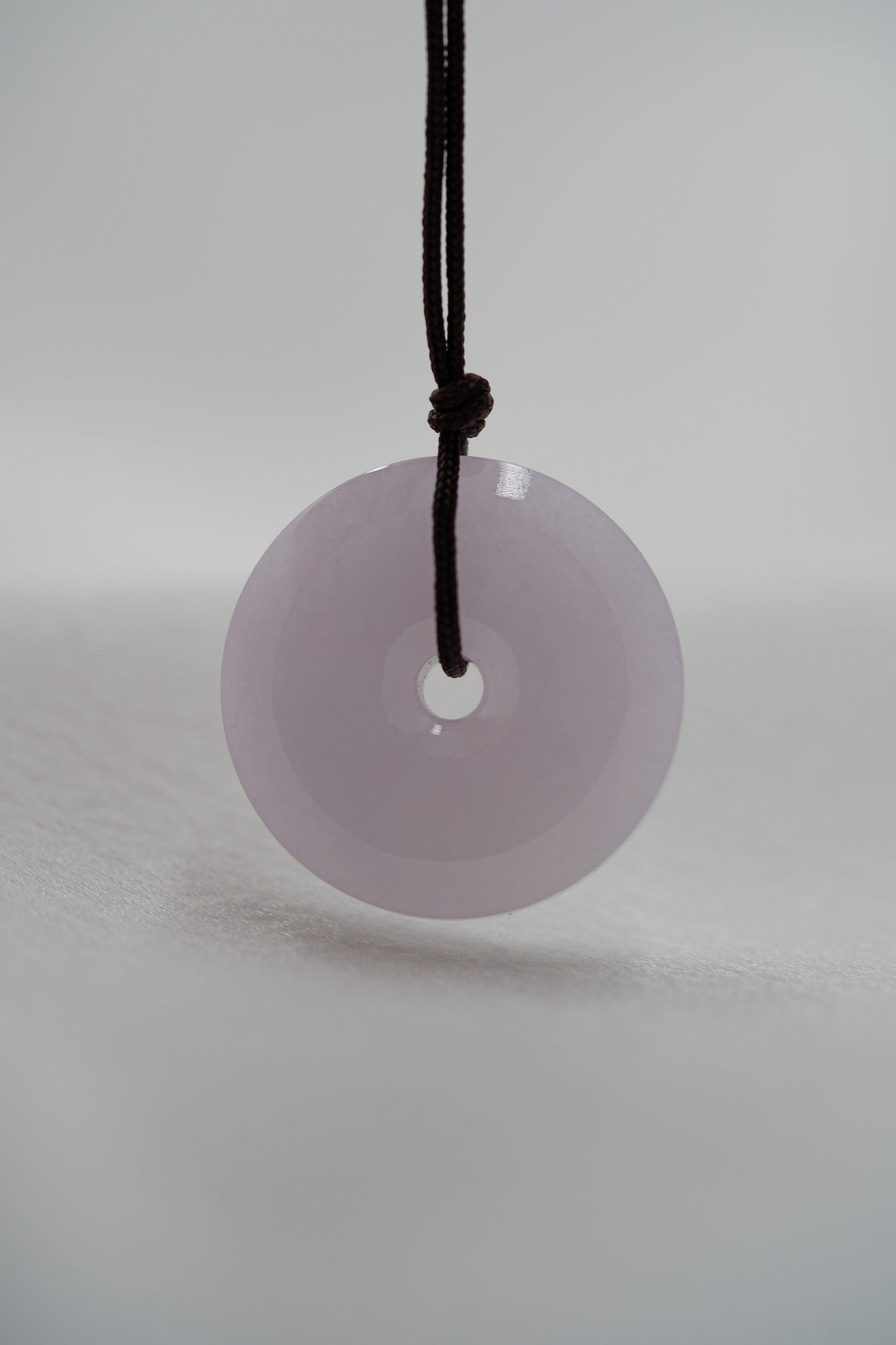 Zen Doughnut - Purple Jadeite - #79 - Meilan Jewelry & Arts Ltd