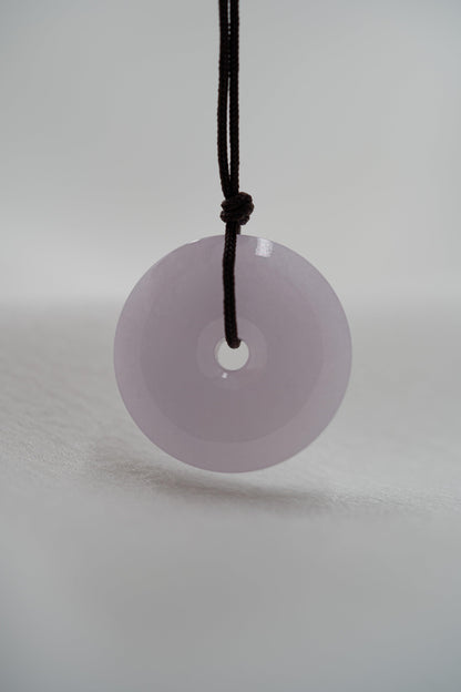 Zen Doughnut - Purple Jadeite - #79 - Meilan Jewelry & Arts Ltd