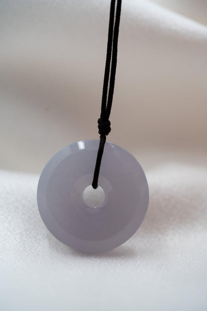 Pale Purple Jadeite Zen Doughnut - Meilan Jewelry & Arts Ltd