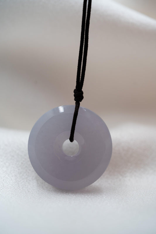 Pale Purple Jadeite Zen Doughnut - Meilan Jewelry & Arts Ltd
